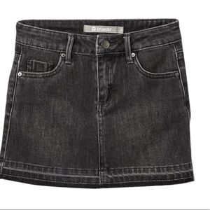 Tractr Lisa Mini Jean Skirt - Black Wash for Girls
